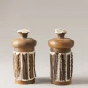 Large stag antler kitchen pepper and salt mill