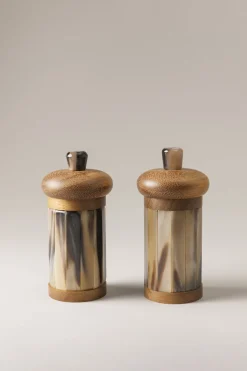 Large zebu kitchen pepper and salt mill