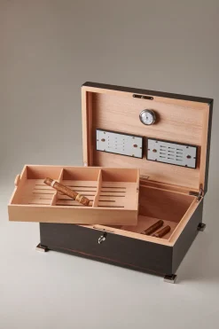 Makassar ebony Large cigar humidor box
