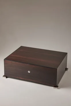 Makassar ebony Large cigar humidor box
