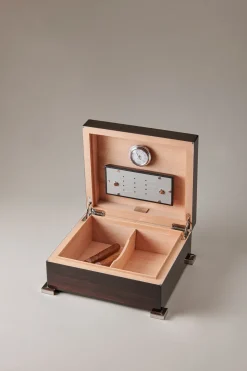 Makassar ebony Small cigar humidor box