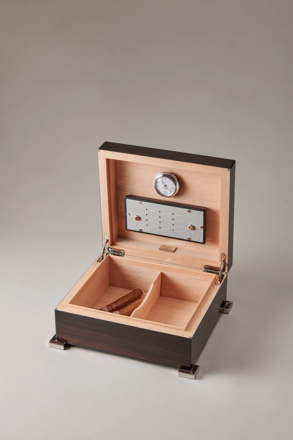 Makassar ebony Small cigar humidor box