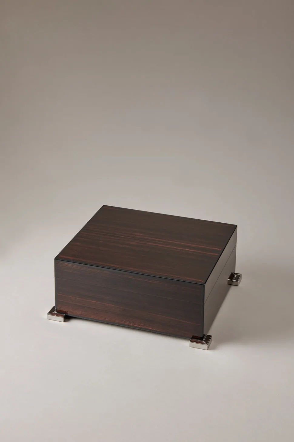 Makassar ebony Small cigar humidor box