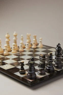 Mother of pearl Chess set