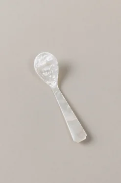 Mother of pearl Large serving caviar spoon