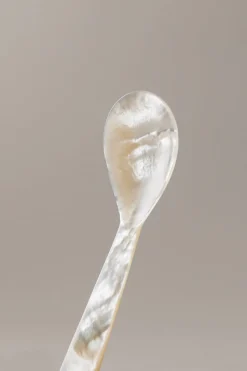 Mother of pearl Large serving caviar spoon