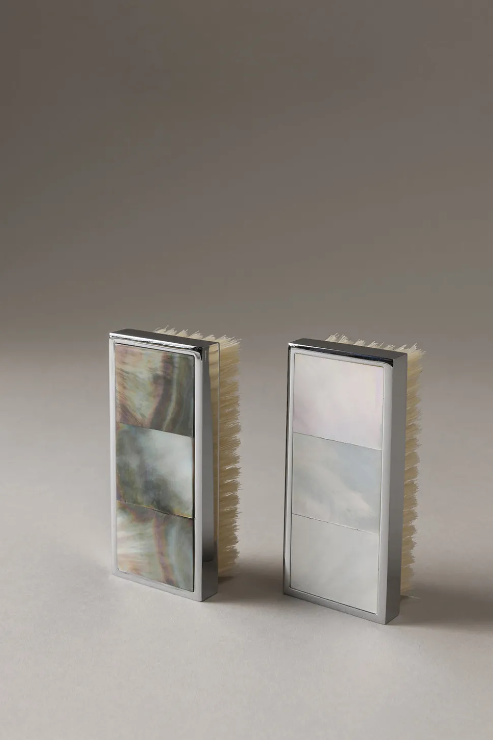 Mother of pearl Rectangular nail brush