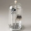 Mother of pearl Shaving set with glass dome