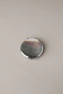 Mother of pearl small handbag mirror