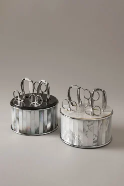 Mother of pearl Toilet manicure set mother of pearl top