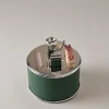 Nautical leather Cylindrical cigar set with V cutter
