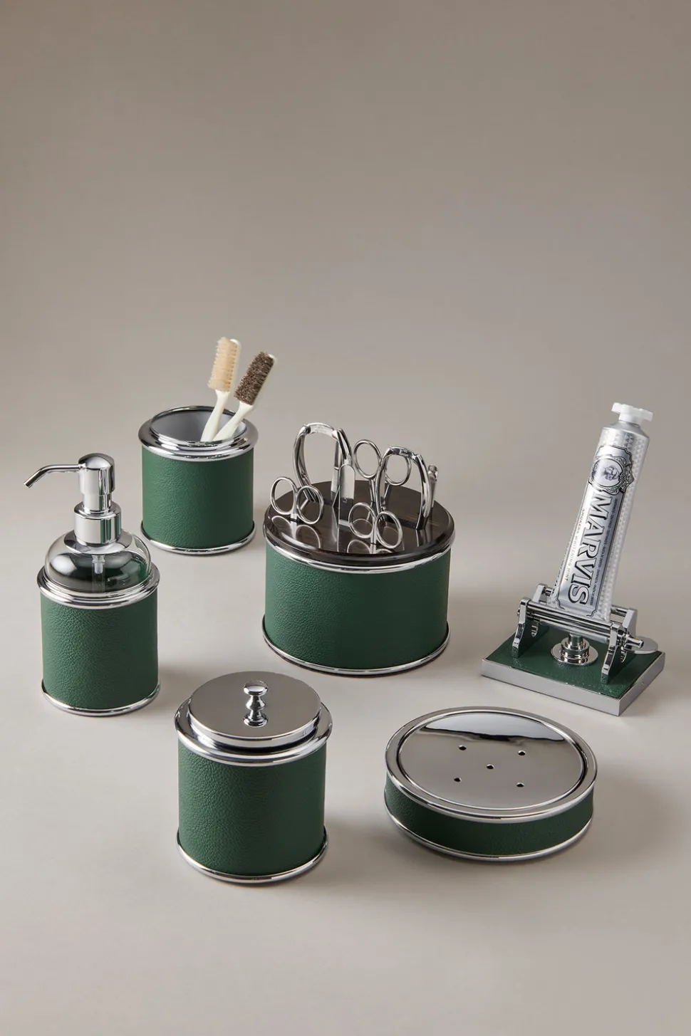 Nautical leather Gel dispenser