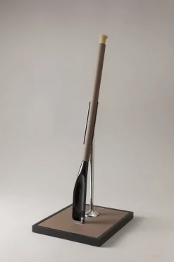 Nautical leather Shoehorn with stand