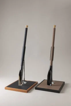 Nautical leather Shoehorn with stand