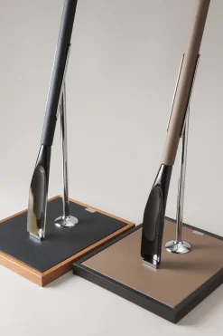 Nautical leather Shoehorn with stand