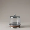 Nautical leather Small candle holder