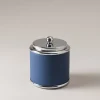 Nautical leather Toilet ear picks jar