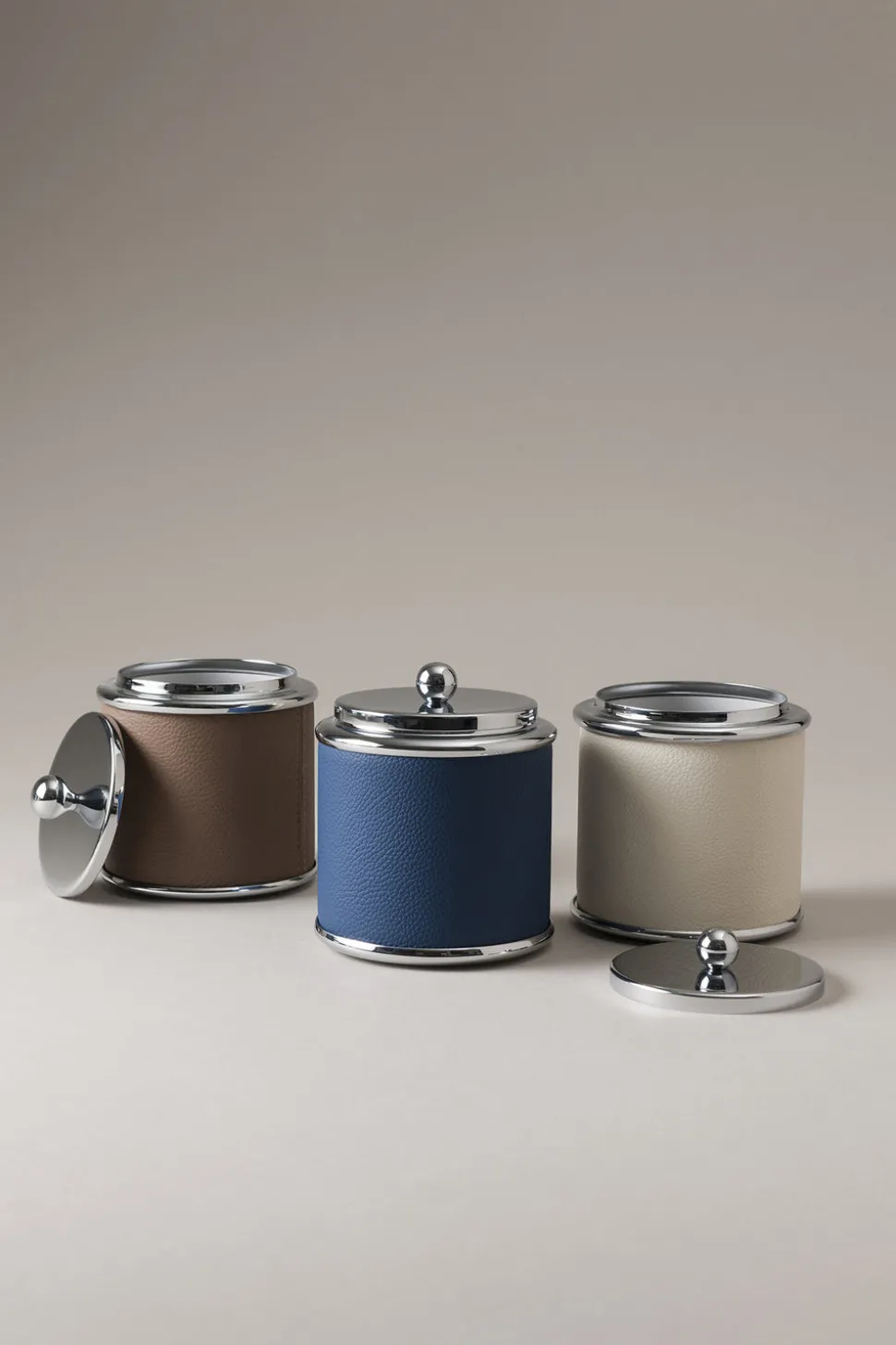 Nautical leather Toilet ear picks jar