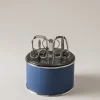Nautical leather Toilet manicure set