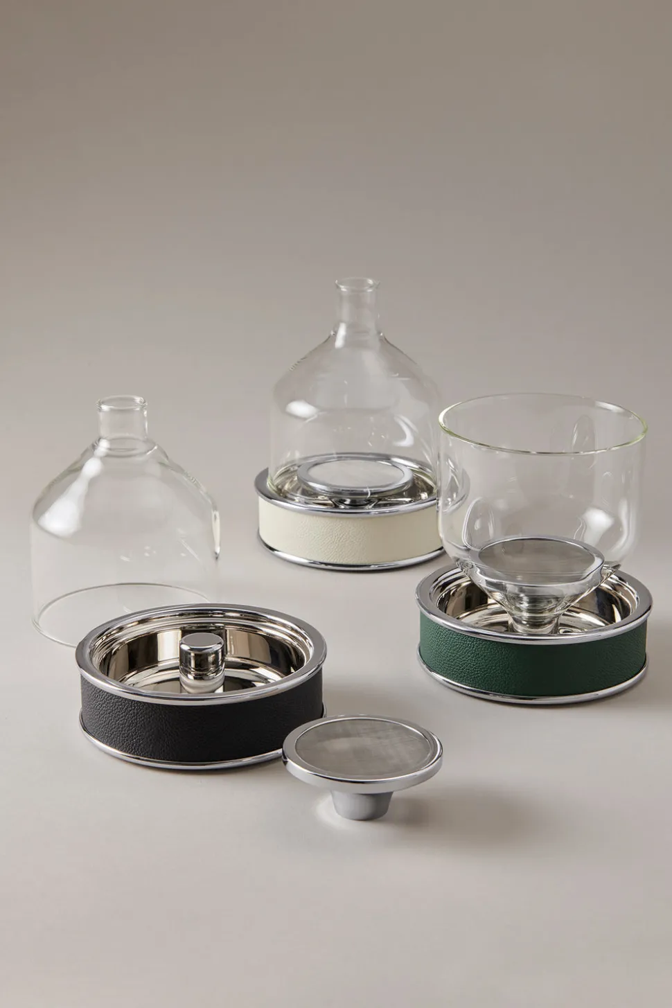 Nautical leather Wine filter for decanter