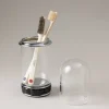 Oryx Glass toothbrush pot with glass dome