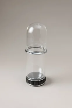Oryx Glass toothbrush pot with glass dome