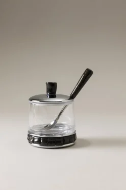Oryx Jelly or cheese jar with spoon