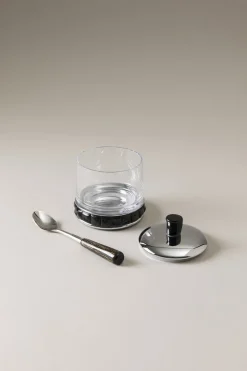 Oryx Jelly or cheese jar with spoon