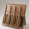 Pigskin Double brush rest with 4 brushes