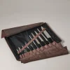 Pigskin Traveling knives set
