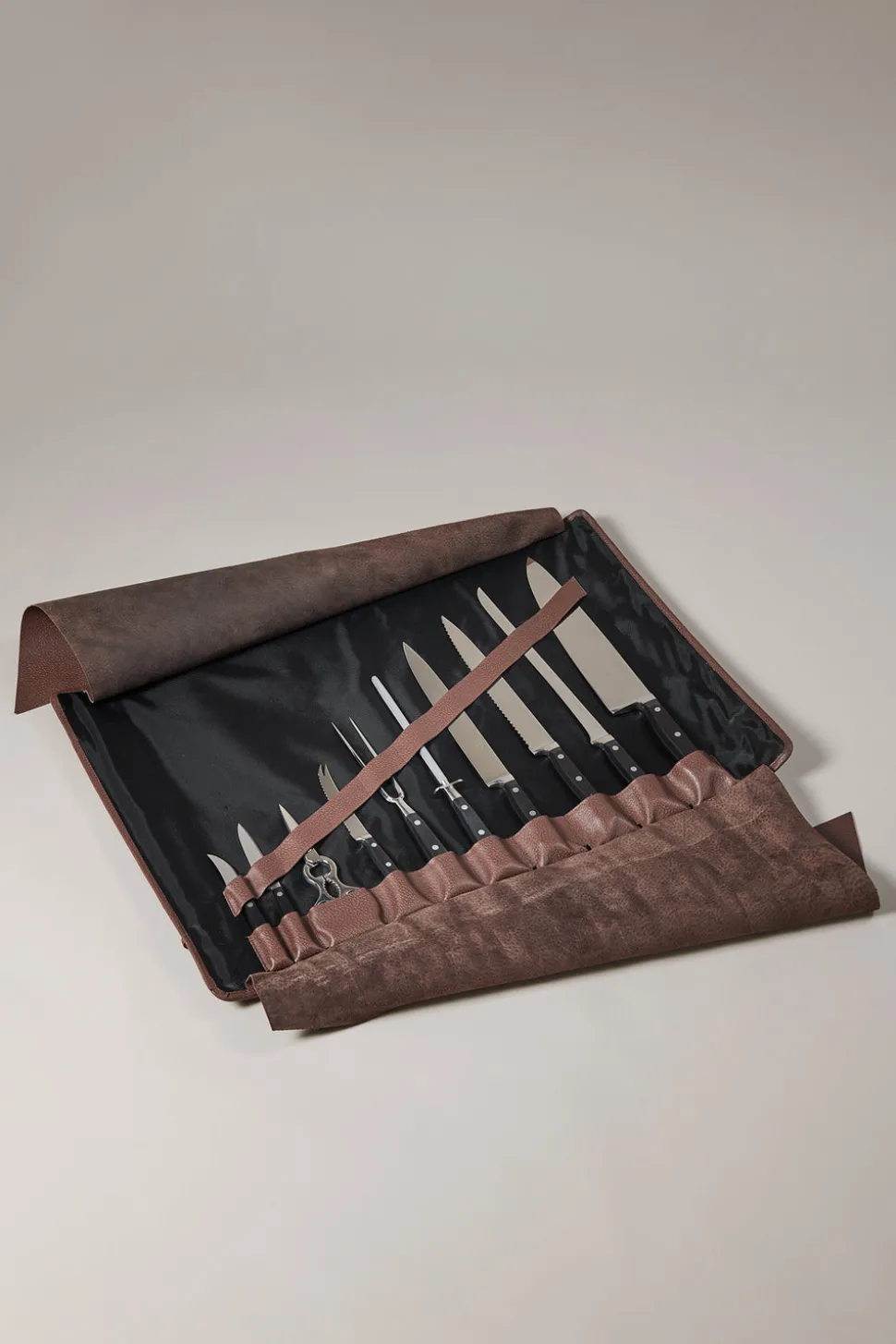 Pigskin Traveling knives set
