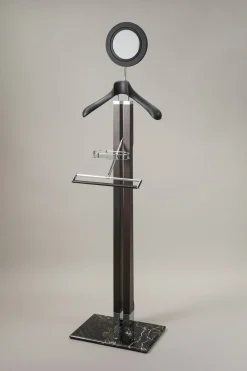 Portoro marble Bathroom valet with mirror and plain shoulders