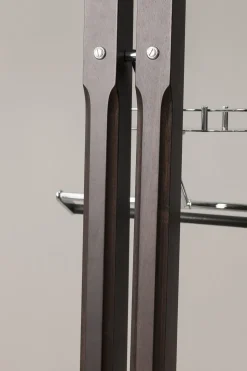Portoro marble Bathroom valet with mirror and plain shoulders