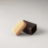 Pyrus Nails brush with leather case (soft bristle)