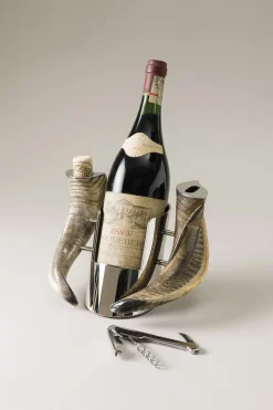 Ram Merino Wine bottle rest with handles