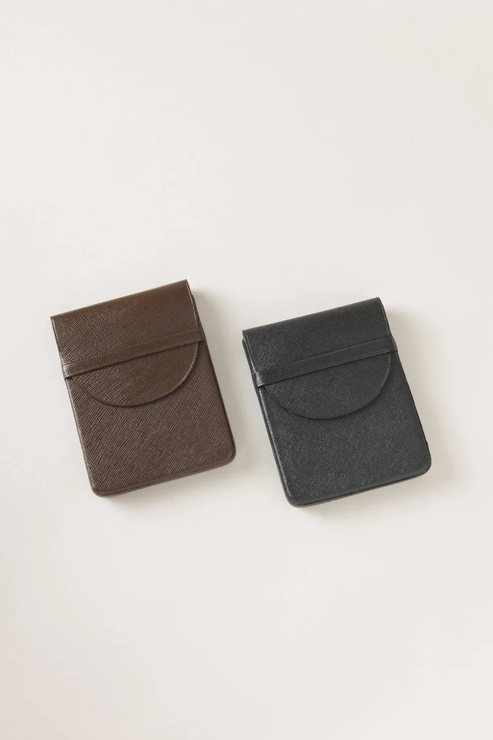 Saffiano style leather Large cigarette case