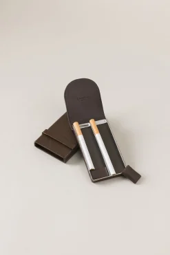 Saffiano style leather Small cigarette case
