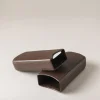 Saffiano style leather Two 'Robusto' cigar case