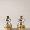 Small bamboo root table pepper and salt mill