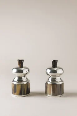 Small zebu table pepper and salt mill
