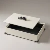 Springbok Rectangular tidy box nautical leather