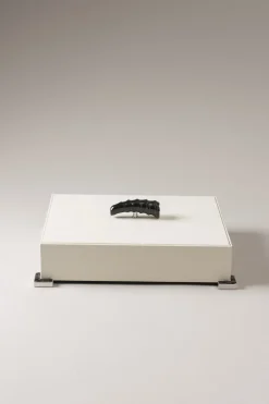 Springbok Rectangular tidy box nautical leather