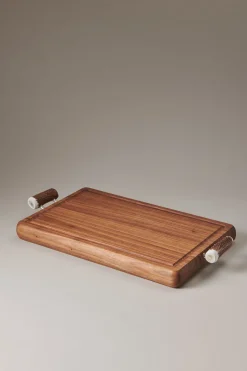 Stag antler Cutting board with handles