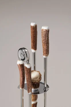 Stag antler Fireplace set