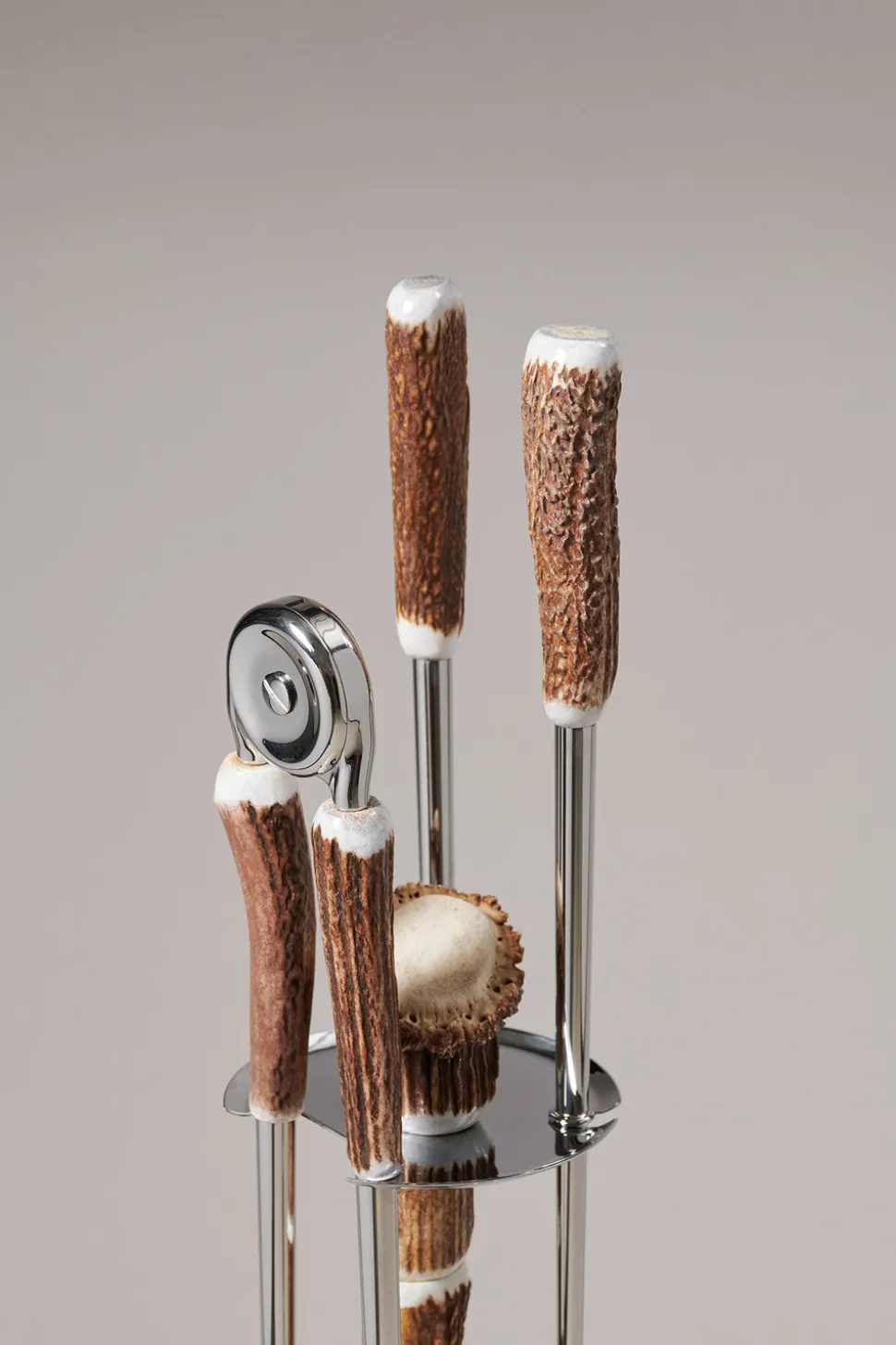 Stag antler Fireplace set
