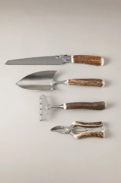 Stag antler Garden tools set