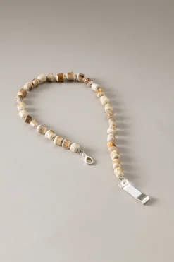 Stag antler Key chain with natural material