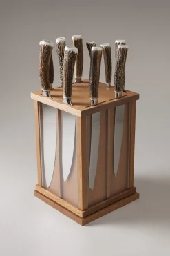 Stag antler Kitchen knife set