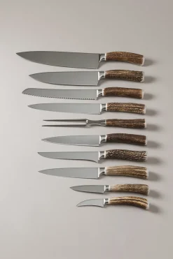 Stag antler Kitchen knife set