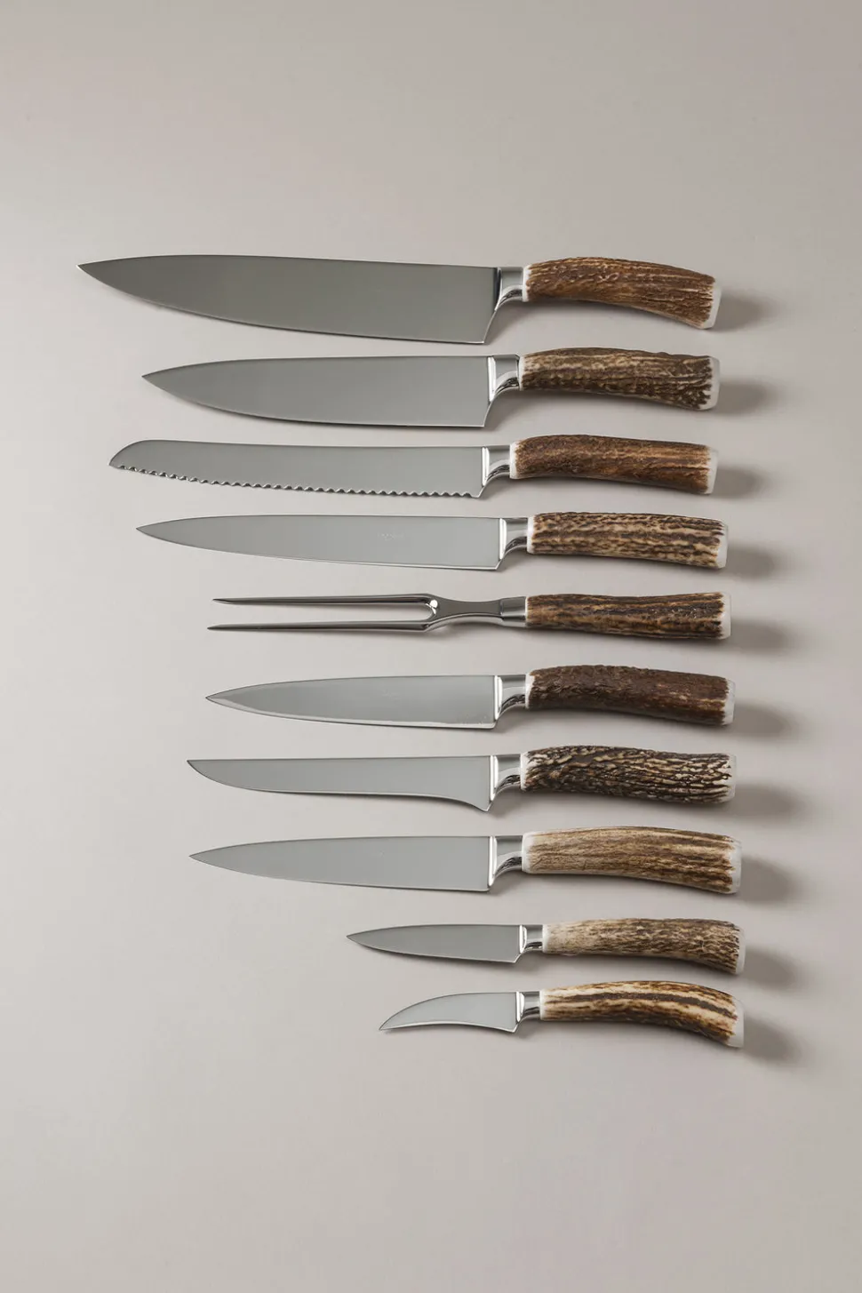 Stag antler Kitchen knife set